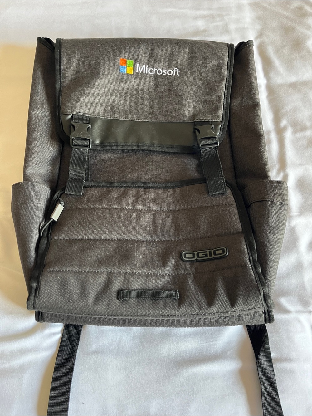 OGIO Microsoft Laptop Backpack Grey Canvas Tech Pack Rucksack Padded